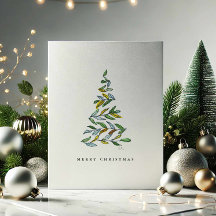 Joyeuses cartes d'arbre de Noël