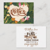 Joyeuses cartes de la Fête des Mères avec des cita (Devant / Derrière)