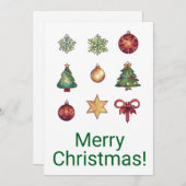 Joyeuses cartes de Noël (Devant / Derrière)