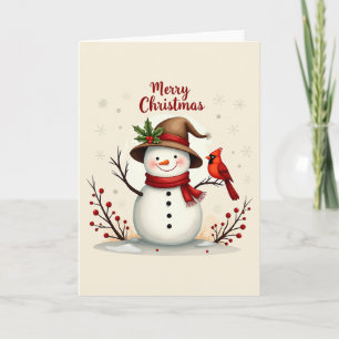Joyeuses cartes de Noël Snowman