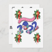 Joyeuses Cartes de Nouvel An Lunaire (Devant / Derrière)