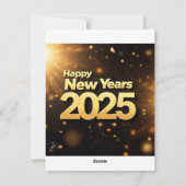 joyeuses cartes de nouvelle année 2025 (Dos)