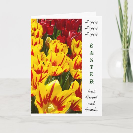 Joyeuses cartes de Pâques Meilleur Ami et Voeux de (Devant)