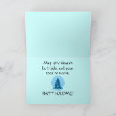 Joyeuses cartes de vacances Classic Blue Cartes de (Intérieur)