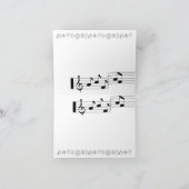 Joyeuses cartes de vacances musique note score bla (Intérieur)