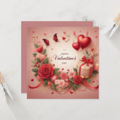 Joyeuses cartes de voeux de la Saint-Valentin (Devant/Arrière en situation)