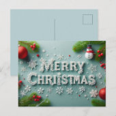 Joyeuses Cartes de voeux de Noël (Devant / Derrière)