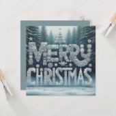 Joyeuses Cartes de voeux de Noël (Devant/Arrière en situation)