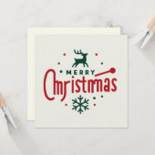 Joyeuses Cartes de voeux de Noël (Devant/Arrière en situation)