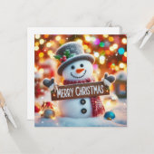 Joyeuses Cartes de voeux de Noël (Devant/Arrière en situation)