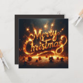 Joyeuses Cartes de voeux de Noël (Devant/Arrière en situation)