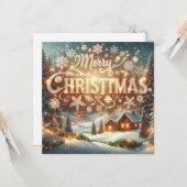Joyeuses Cartes de voeux de Noël (Devant/Arrière en situation)