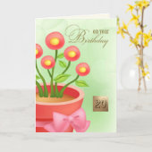 Joyeuses cartes de voeux personnalisables pour le  (Fleur jaune)