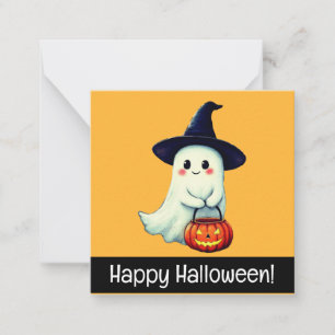 Joyeuses cartes d'halloween, mignonette, stock en
