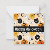 Joyeuses cartes d'halloween, mignonette, stock en  (Devant)