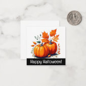 Joyeuses cartes d'halloween, mignonette, stock ver (Devant/Arrière en situation)