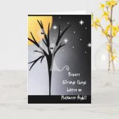 Joyeuses cartes Halloween (Fleur jaune)