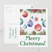 Joyeuses cartes postales de Noël (Devant / Derrière)
