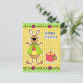 Joyeuses cartes postales Pâques Bunny et Chick (Debout devant)