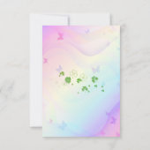 Joyeuses cartes RSVP Shamrocks (Dos)