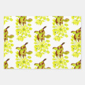 Joyeuses cartes sur un ensemble de papier d'emball (Devant 3)