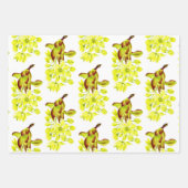 Joyeuses cartes sur un ensemble de papier d'emball (Devant)