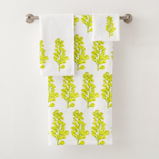 "Joyeuses cartes" sur un ensemble de serviettes de (En situation)