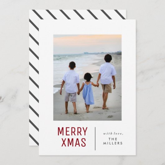 Joyeuses cartes Xmas | NOËL (Devant / Derrière)