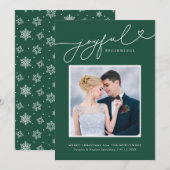 Joyeuses débuts Nouvelle mariée première carte de  (Devant / Derrière)