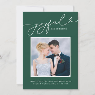 Joyeuses débuts Nouvelle mariée première carte de 