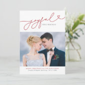 Joyeuses débuts Nouvelle mariée première carte de  (Debout devant)