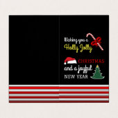 Joyeuses et brillantes, cartes de Noël (Extérieur déplié)