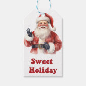 Joyeuses étiquettes de vacances Père Noël (Devant)