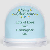 Joyeuses étoiles de Noël bleu (Arrière)