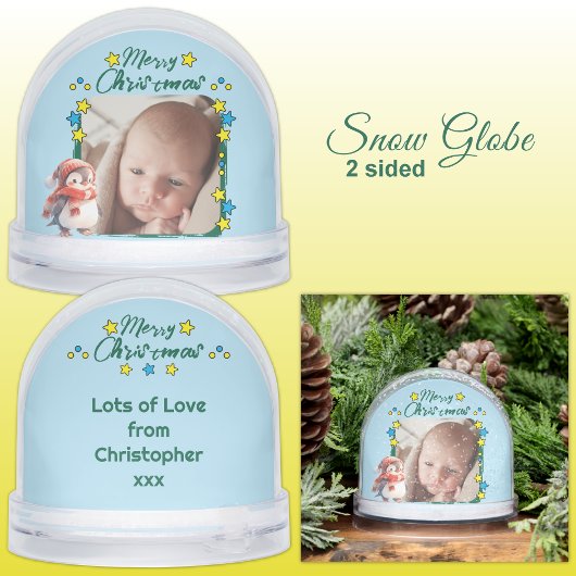 Joyeuses étoiles de Noël bleu