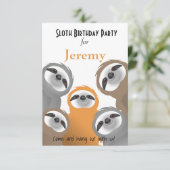 Joyeuses fentes Anniversaire Invitation (Debout devant)