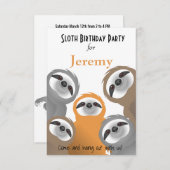 Joyeuses fentes Anniversaire Invitation (Devant / Derrière)