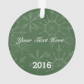 Joyeuses fêtes 1 Photo Green Snowflake / Texte (dos)