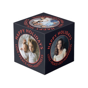 Joyeuses fêtes Aimer la paix Custom Cinq Cube phot