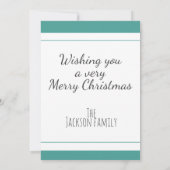 Joyeuses fêtes avec la carte de voeux de Noël phot (Dos)