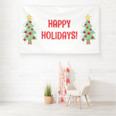 Joyeuses fêtes Bannière Arbre de Noël (Insitu)
