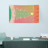 "Joyeuses fêtes" Bienvenue bannière de la famille (Salon professionnel)