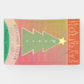 "Joyeuses fêtes" Bienvenue bannière de la famille (Horizontal)