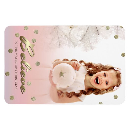 Joyeuses fêtes. Cadeau de Noël Magnets (Horizontal)