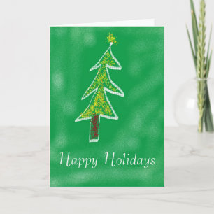 Joyeuses fêtes Carte Arbre de Noël