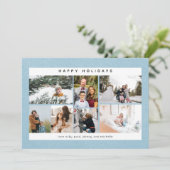 Joyeuses Fêtes Carte de neige et multi-photos (Debout devant)
