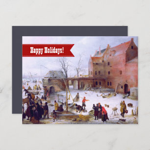 Joyeuses fêtes. Carte de Noël Fine Art