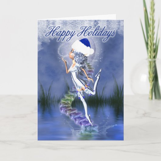Joyeuses fêtes - Carte de Noël - Frost Fairy (Devant)
