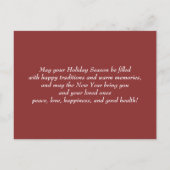 Joyeuses fêtes. Carte de scène hivernale vintage F (Dos)