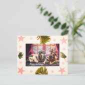 Joyeuses Fêtes, Carte de vacances pour animaux (Debout devant)